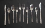 10 Pc Young Rose Stainless Korea Iic Imperial Black 41687 Imiyor Flora. Fixed Price $23.74.