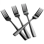 16PIECE Mirror Finish Black Stainless Steel Dinner Forks Cutlery 8.07INCH. Fixed Price $33.36.