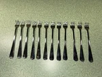 Michael Lloyd MLL12 MLL8 Cocktail Seafood Forks 6" Stainless Steel Set Of. Fixed Price $23.50.