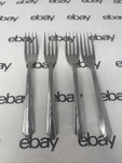 Ekco Eterna Stainless Dinner FORK-4 Kenilworth Pattern 6 1/8" Chevron Dots Usa. Fixed Price $14.49.