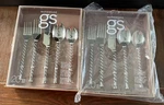 New Gourmet Settings Tear 20 Piece Sets Forks Spoons Knives Silverware. Fixed Price $209.87.