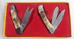 Wild Turkey Handmade Collection Surgical Steel 2 Knives Set With Blades Each. Fixed Price $18.95.