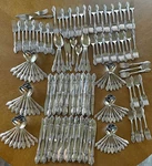 Oneida Wordsworth Stainless Flatware Set 165 Pc Huge Lot 10 Serving Pieces. Fixed Price $180.00.