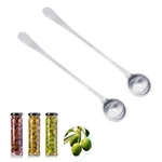 Asanta 2 Pcs Stainless Steel Long Handle Olive Spoons With Holes For Jars And.... Fixed Price $13.05.