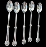 Wallace Napoleon Bee 18/10 Stainless Steel Iced Beverage Spoon (set Of 5). Fixed Price $42.00.