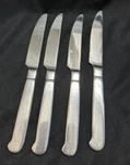 4 Hampton Silversmiths HSV108 Dinner Knives 5/8 Curve Handle Stainless 18/10. Fixed Price $14.99.