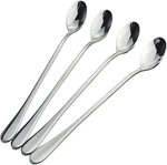 8 Inch Long Handle Iced Tea Spoons, 4PCS Coffee Spoon, Premium Silver. Fixed Price $9.66.