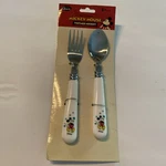 2006 Walt Disney Vintage Mickey Mouse Flatware Fork Spoon Set By Gibson. Fixed Price $12.50.