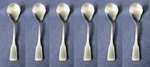 Six - Oneida Stainless Flatware American Colonial Sugar / Cereal Spoons Cube Usa. Fixed Price $21.99.